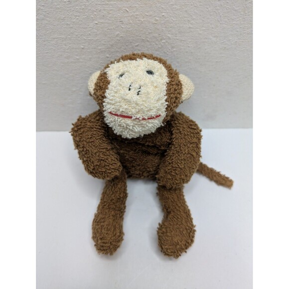 Russ Berrie Luv Pets Brown Monkey Terrycloth Mini Plush Stuffed Animal Lovey - Picture 4 of 7